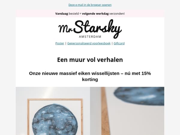 😍 Maak een gallery wall met onze nieuwe eikenhouten lijsten!