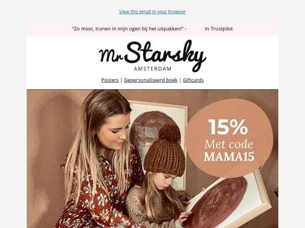 Voor de liefste mama – iets moois, iets blijvends. 💝