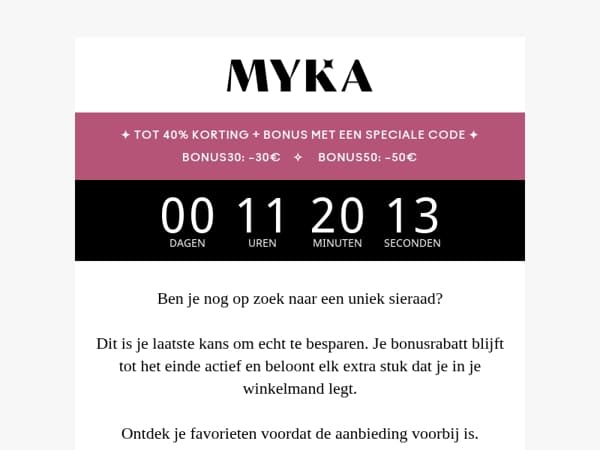 🕒 Nu of nooit: tot 40% + BONUS bovenop