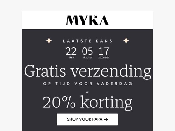 Laatste kans: Gratis verzending + 20% korting eindigt snel!