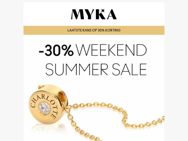 Voor de 30% korting weer weg is… 👀