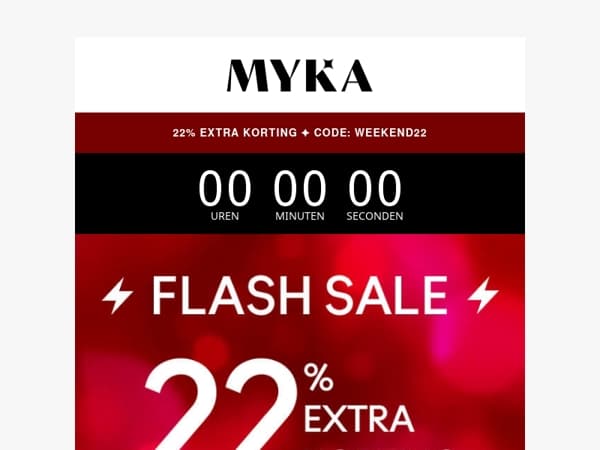 🔔 EINDIGT VANDAAG: Flash Sale met extra korting op ALLES