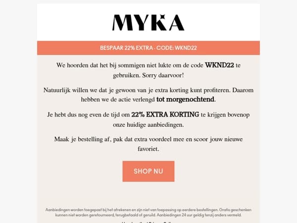 Je extra voordeel is terug 💖