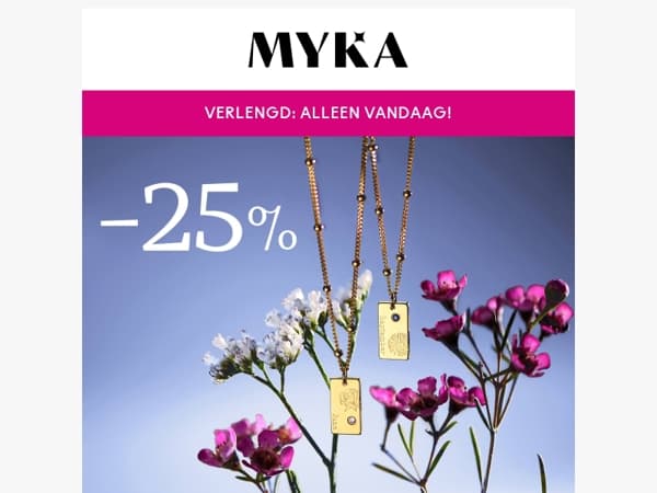 Vandaag nog: 25% + 25% voor jou 🕛