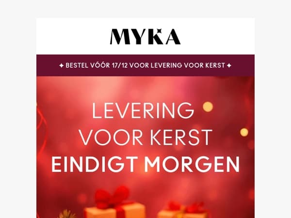🔔 Laatste dag voor Kerstlevering