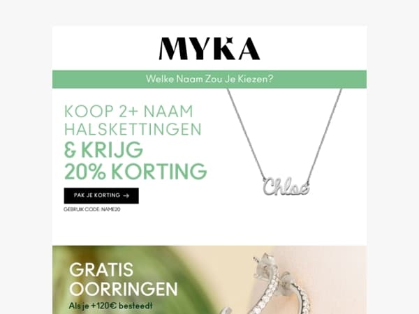 ✨ Maak je zomer onvergetelijk – 20% korting op naamkettingen!