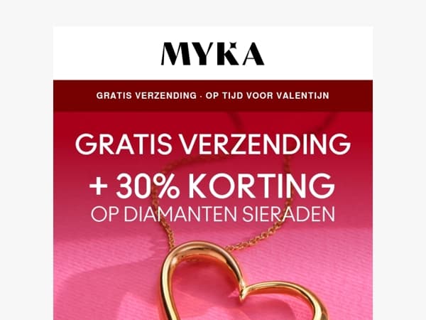 💖 Laatste dagen: gratis verzending voor Valentijn