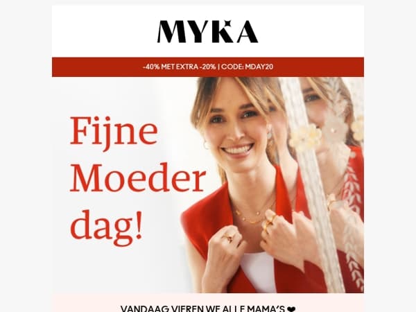 40% Moederdag SALE 💐 + 20% EXTRA voor jou