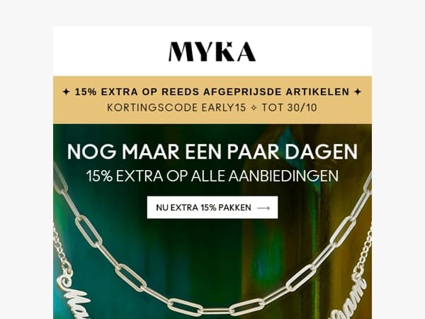 ✨ 15% extra tot en met 30 oktober