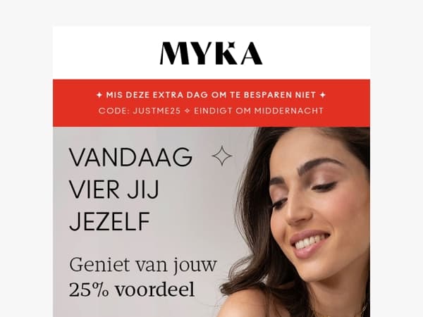 💖Goed nieuws: je 25% is verlengd voor één dag