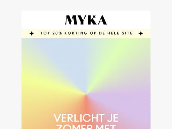 Voeg kleur toe aan je zomer - Tot 20% korting op de hele site