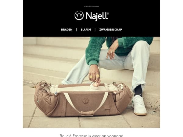 Bouclé Espresso is weer op voorraad 🤎