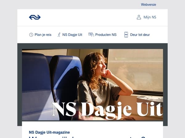 NS Dagje Uit-magazine vol inspiratie voor het Pinksterweekend ☀️