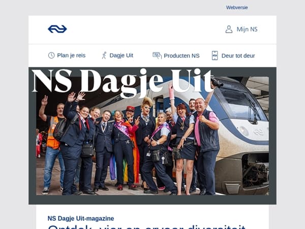 Ontdek, vier en ervaar diversiteit met NS Dagje Uit-magazine 🌈