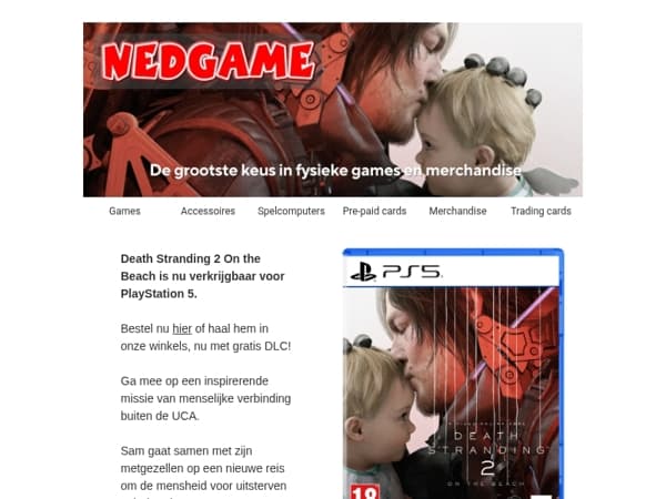 Death Stranding 2 On the Beach​ nu verkrijgbaar / X-Zero Energy Tubes nu nieuw in ons assortiment