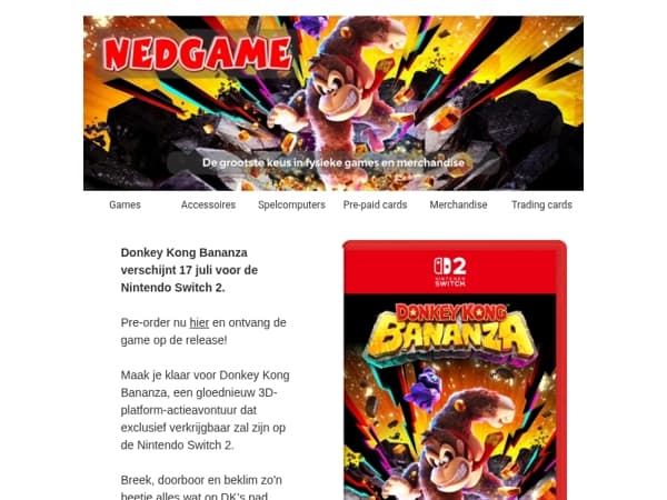 Donkey Kong Bananza pre-order / 4 nieuwe The Legend of Zelda Amiibo nu op voorraad!