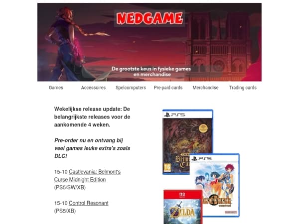 Bekijk de pre-orders voor de komende 4 weken / Pre-order nu The Legend of Zelda Ocarina of Time
