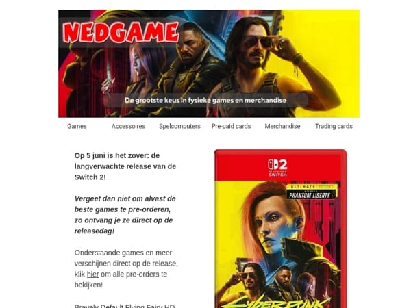 Pre-Order nu alle Nintendo Switch 2 Games / Metal Gear Solid Delta: Snake Eater Collector's Pack exclusief bij Nedgame