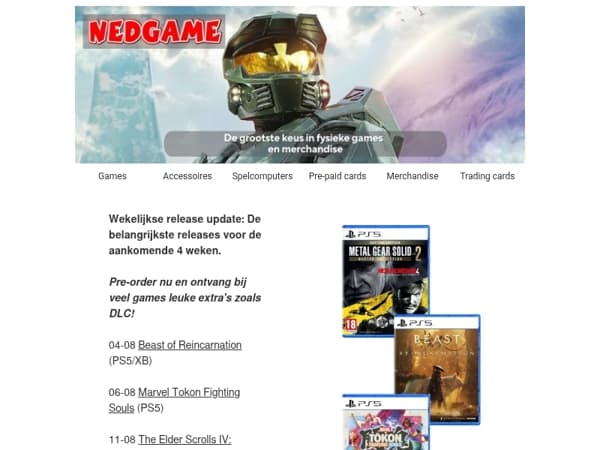 Bekijk de pre-orders voor de komende 4 weken / Halo Campaign Evolved​ is nu verkrijgbaar voor PlayStation 5