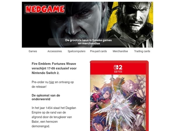 Pre-order nu Fire Emblem: Fortunes Weave / Het grootste assortiment game merchandise van Nederland!