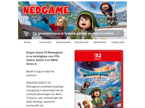 NU VERKRIJGBAAR: Dragon Quest VII Reimagined / Nioh 3 Steelbook Launch Edition