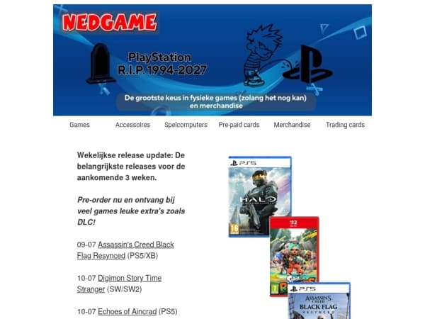 Bekijk de pre-orders voor de komende 3 weken / Gamers woedend over het digital-only-besluit van PlayStation!