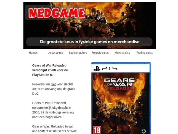 Gears of War Reloaded PS5 / De grootste collectie Pokemon TCG
