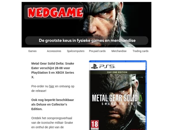 DEZE WEEK: Metal Gear Solid Delta: Snake Eater / Story of Seasons: Grand Bazaar