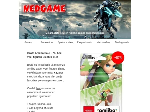 Check onze Amiibo Sale / XBOX Wireless Controllers nu vanaf €48!