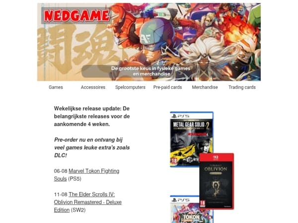 Bekijk de pre-orders voor de komende 4 weken / Grote Limited Run Games Restock!
