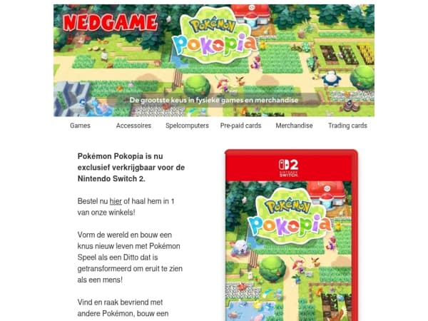 Pokémon Pokopia​ is nu verkrijgbaar voor Switch 2 / De grootste collectie Pokémon TCG!