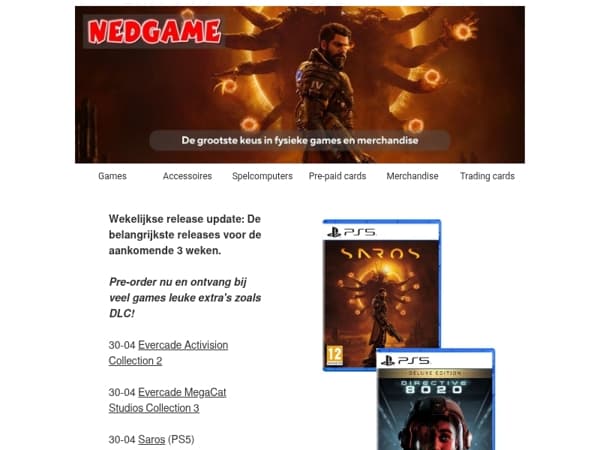 Bekijk de pre-orders voor de komende 3 weken / De NEO-GEO AES is een groot succes, plaats nu jouw pre-order!