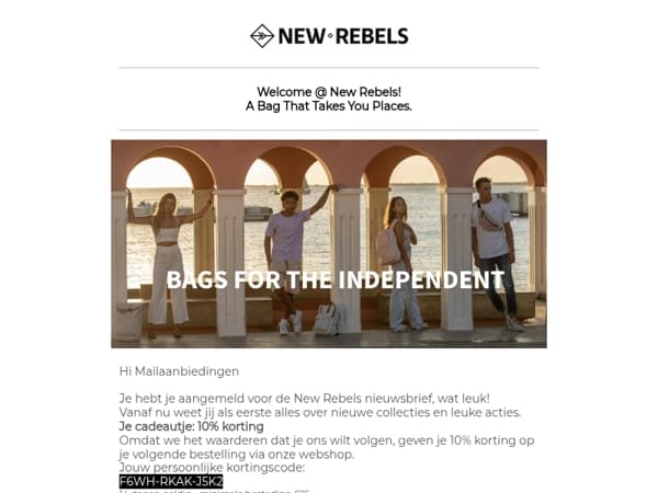 Mailaanbiedingen 10 korting op je bestelling!