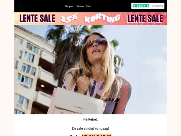 Alleen vandaag nog: 15% korting! ☀️