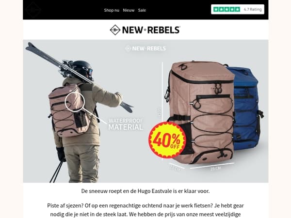 Shop de Hugo Eastvale (& meer!) met 40% KORTING