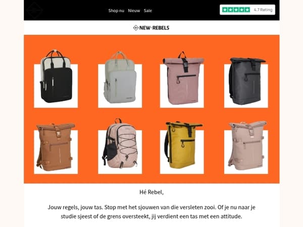 Hot & SALE: Scoor nu jouw New Rebels tas met korting!