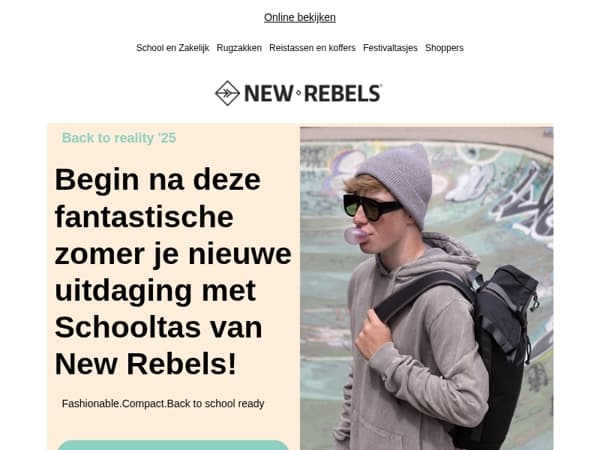 🎒 Back to School met stijl – Ontdek New Rebels tassen!