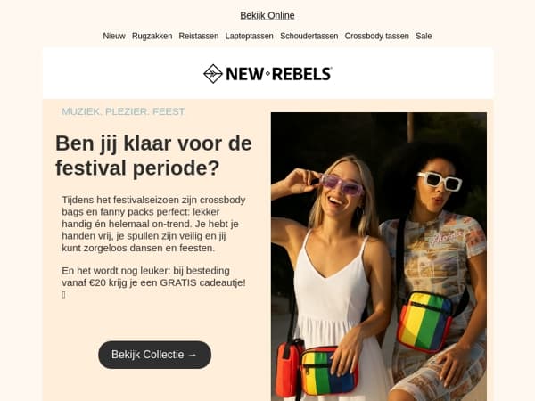 Hé Rebelse Hipster, waarom heb je deze tas nog niet? Mailaanbiedingen