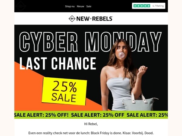 Cyber Monday! Laatste kans!