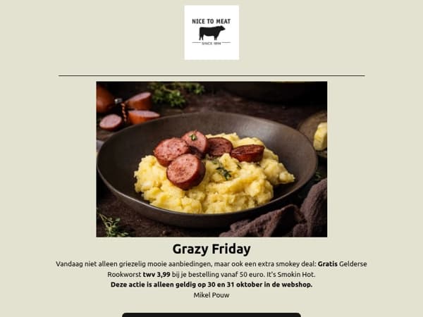 🌲 1e knipoog naar kerst met Chateau Briand & scoor een gratis Rookworst🍁