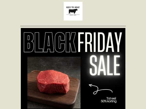 🔥⚡ Mis onze 1e Black Friday deal niet... 🥩