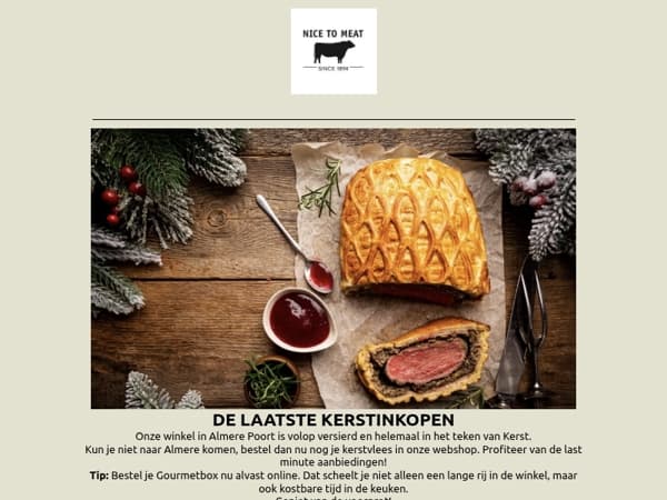 🌲 Kerststress? Niet nodig. Bestel online of kom langs in de Pop-up Slagerij