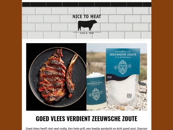 Goed vlees. Mooi zout. Vandaag cadeau! 🧂