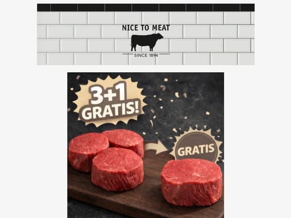 3+1 Gratis🥩 Open de nieuwsbrief om de actie te zien👀