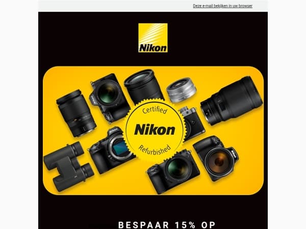 Laatste dag: korting op refurbished Nikon-producten⏳