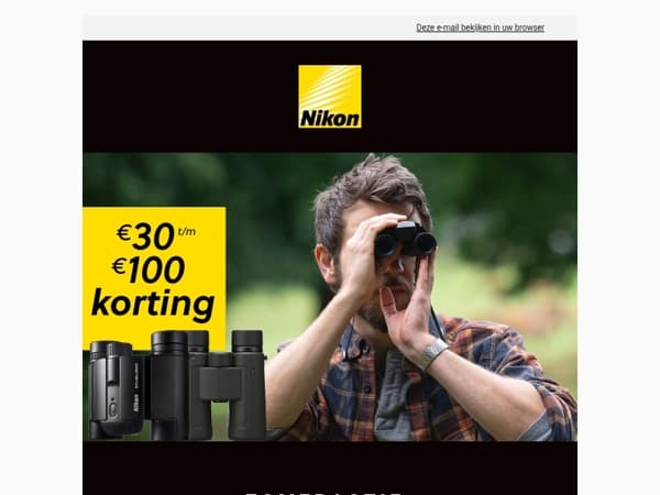 Zomeractie: Instant korting op Nikon Verrekijkers!