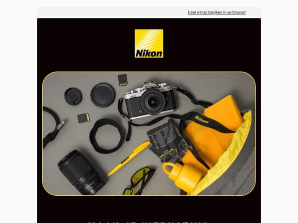 Bespaar vandaag 15 % op Nikon-accessoires!