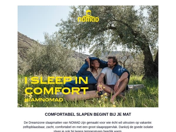 Uitgerust op vakantie met een Nomad slaapmat
