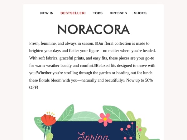 💐 Flirt with Florals – Styles That Blossom with You!💟Up to 50% off!