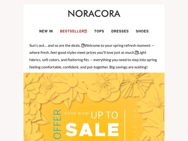 🌷 Sunny Spring Steals — Fresh Looks, Big Savings!🌸